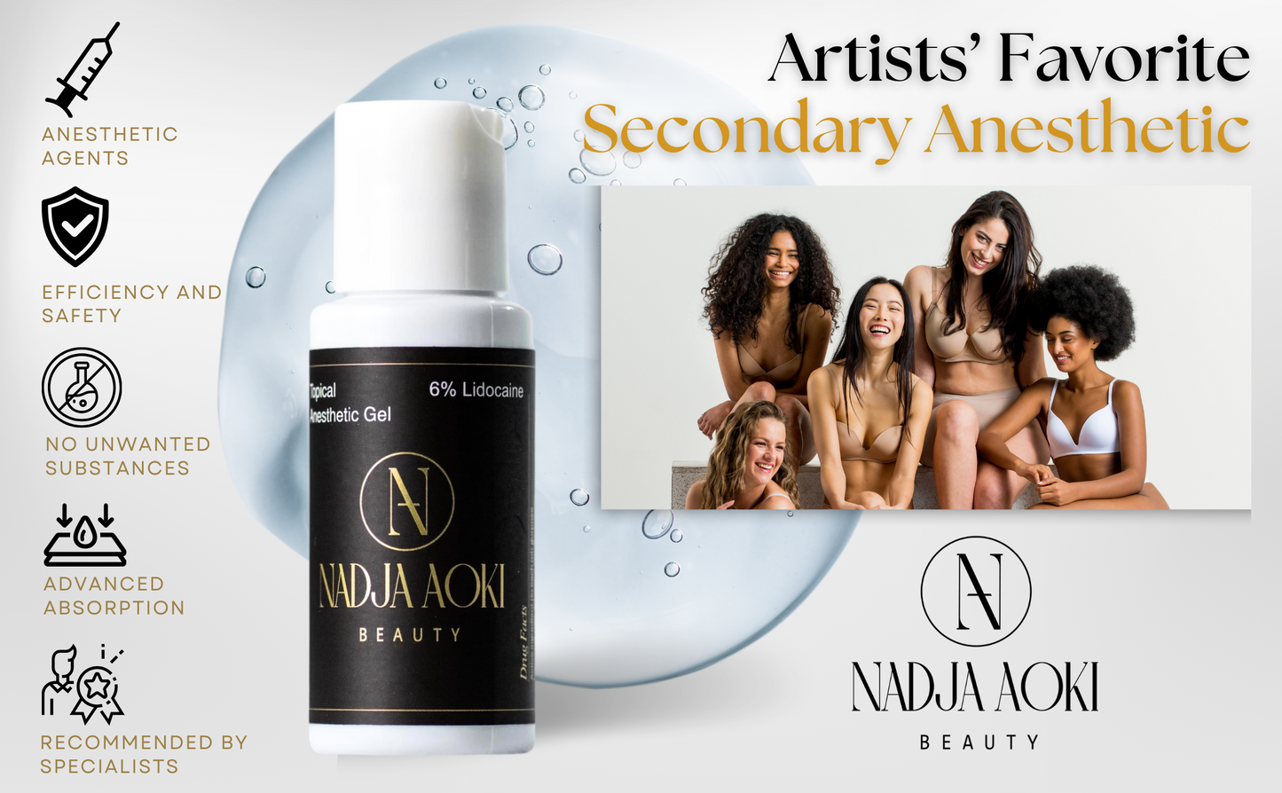 Nadja Aoki Beauty Liquid Topical Anesthetic